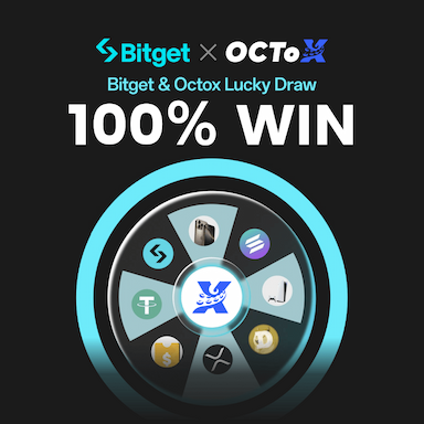 100％ win!!! Bitget & Octox Lucky Draw!!